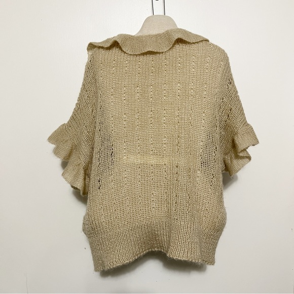 Vintage Pointelle Knit Sweater L - Picture 3 of 8